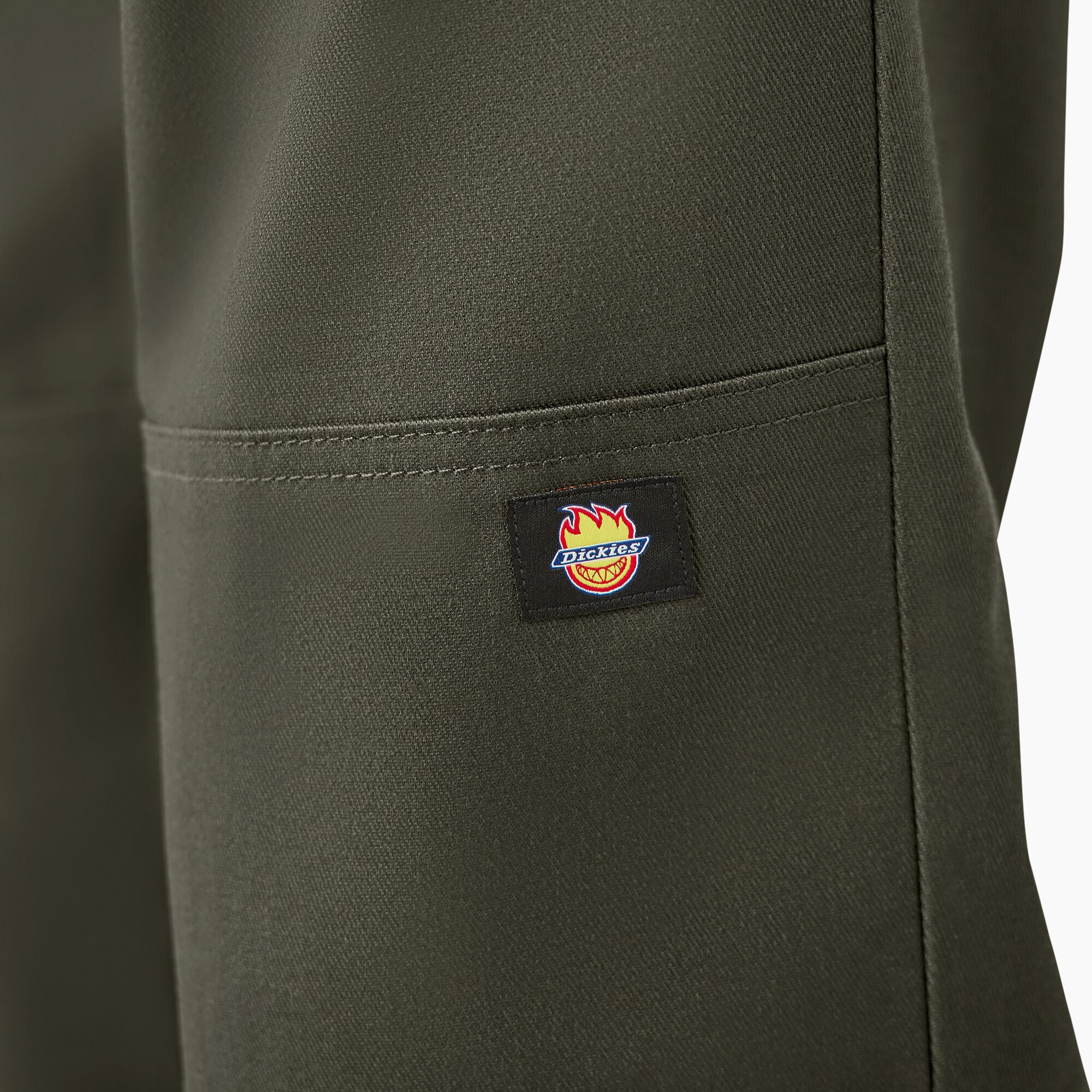 Dickies X Spitfire Twill Double Knee Pants - Olive Green - Image 6
