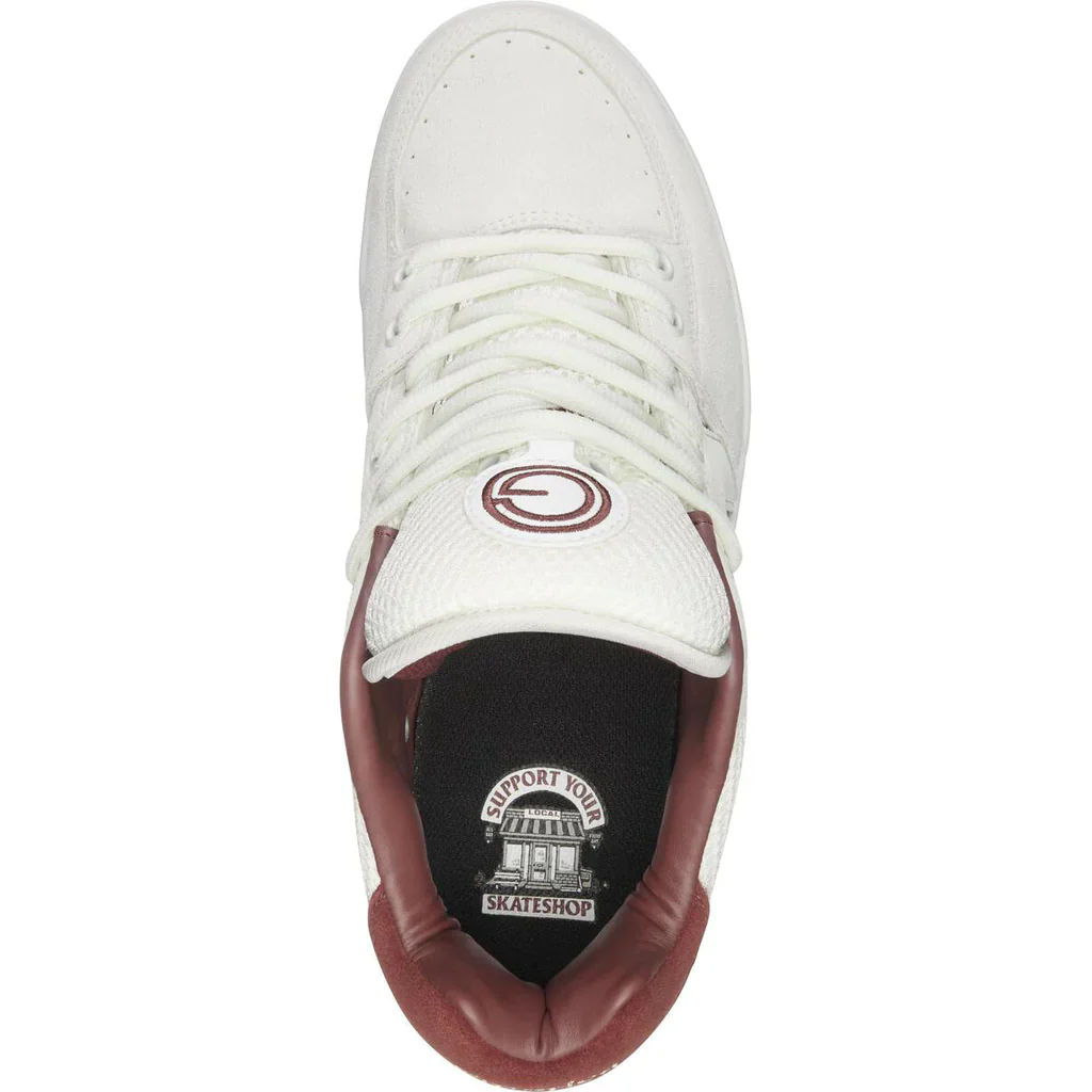 Emerica Shoes OG-1 Skateshop Day - White/Burgundy - Image 3