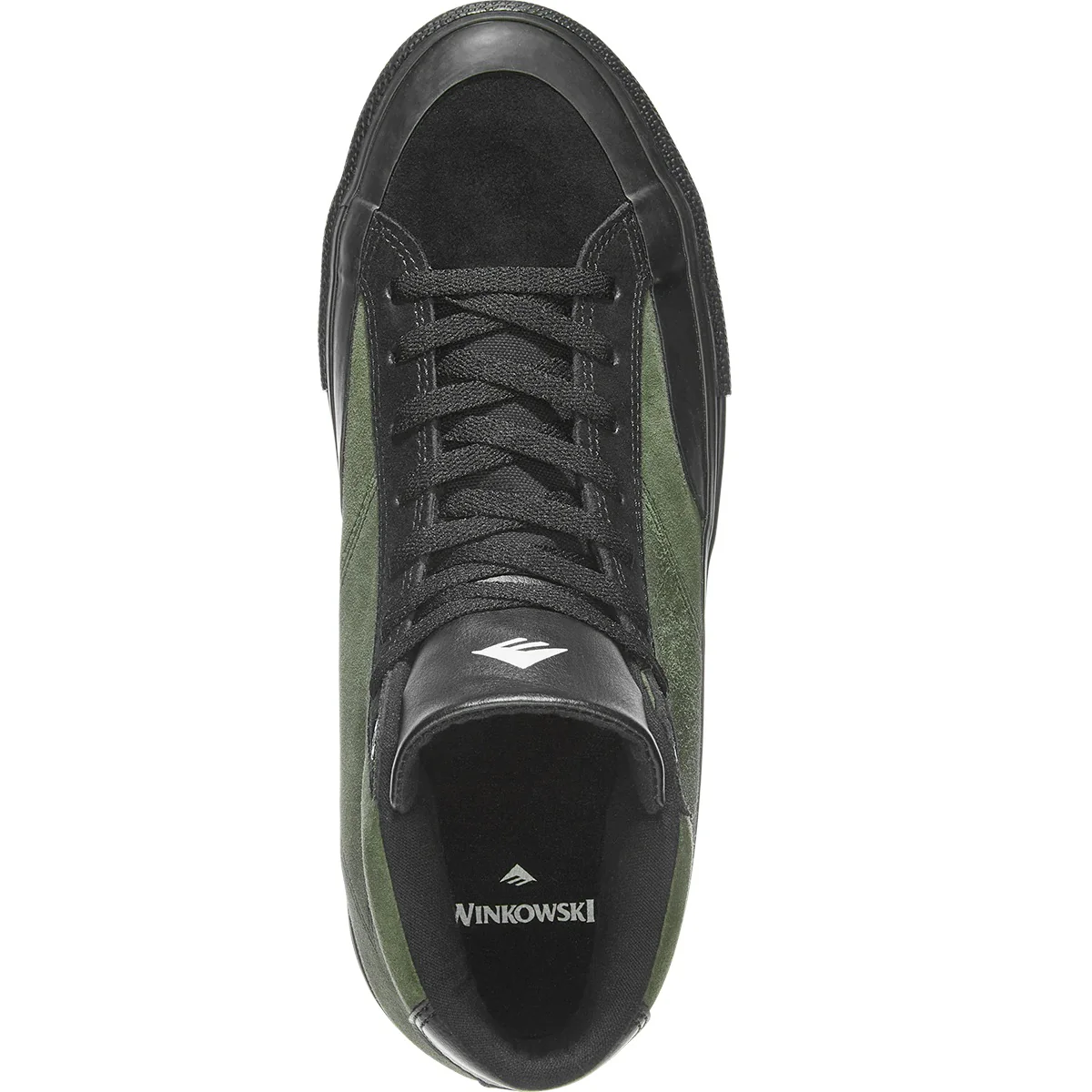 Emerica Shoes Omen Hi Erick Winkowski - Black/Olive - Image 2