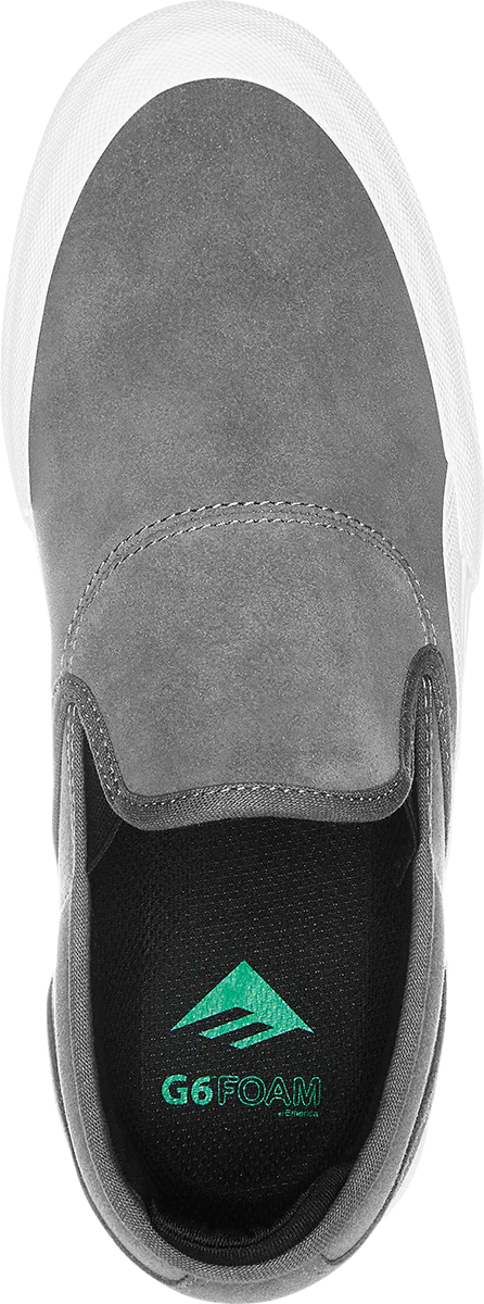 Emerica Shoes Wino G6 Slip-On - Gray/Black/White - Image 3