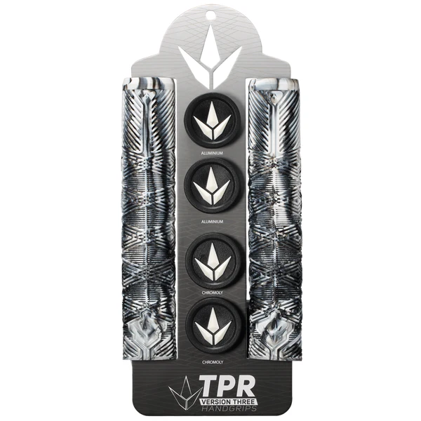 Envy Handgrips V3 (TPR) - Black/White (Pair) - Image 2