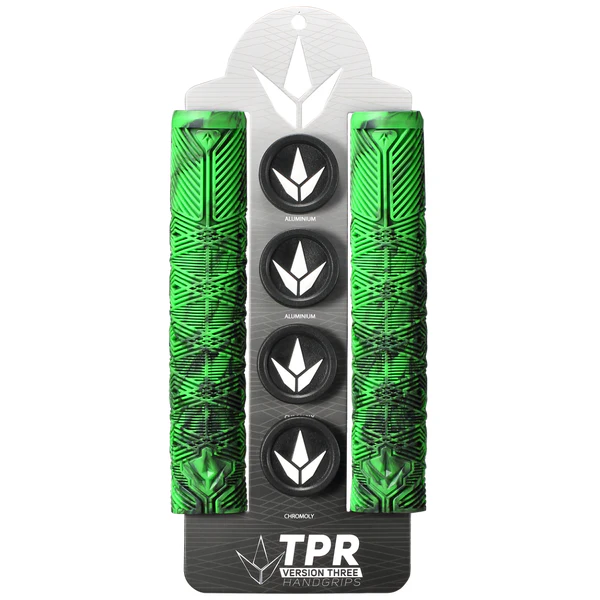Envy Handgrips V3 (TPR) - Green/Black (Pair) - Image 2