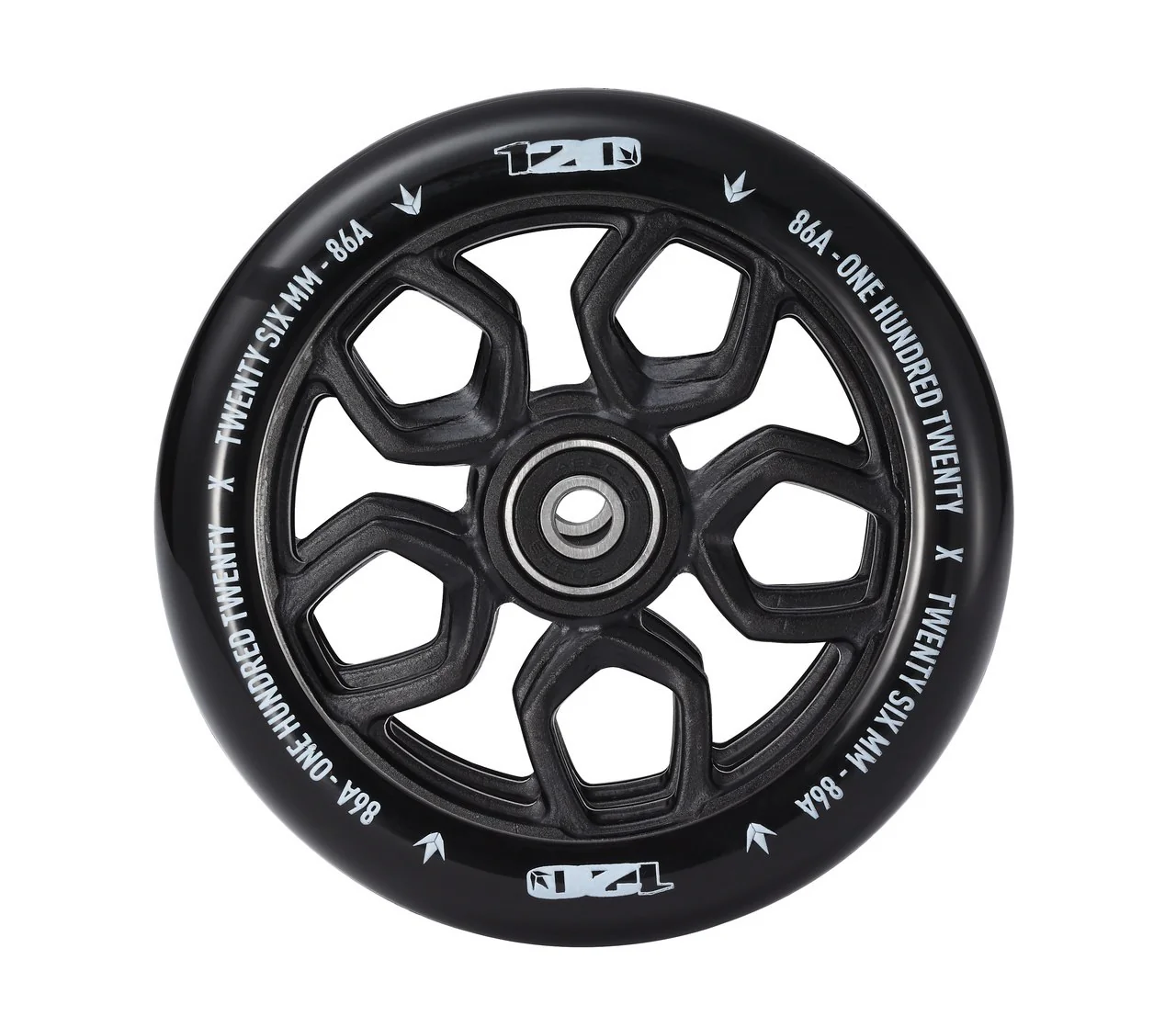 Envy Scooter Wheel Lambo 120mm - Black/Black (Pair)