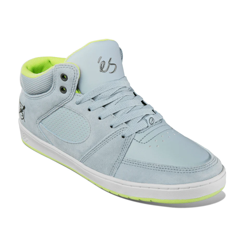éS Shoes Accel Slim Mid X Carlsbad- Blue/Grey/White - Image 5
