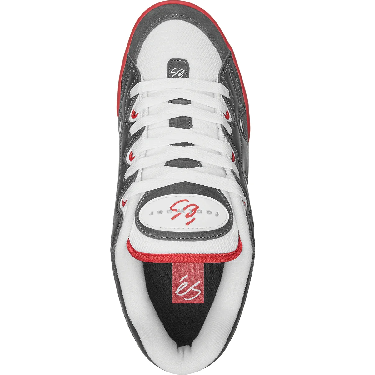 éS Shoes One Nine 7 - Grey/White/Red - Image 3