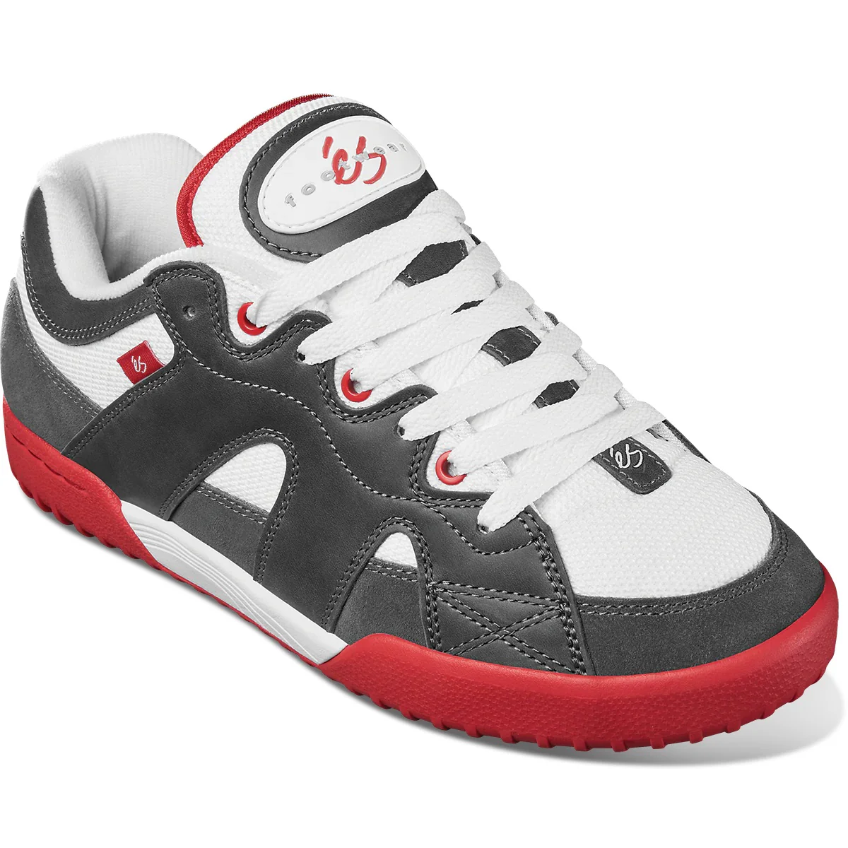 éS Shoes One Nine 7 - Grey/White/Red - Image 4
