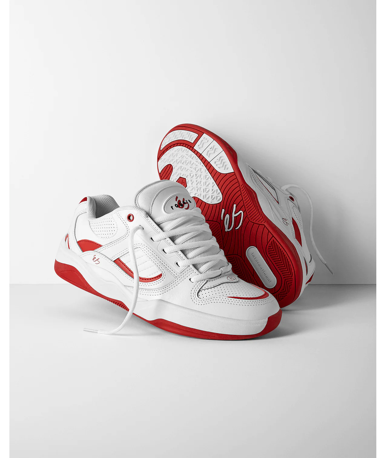 éS Shoes Tj Rogers - White/Red - Image 5
