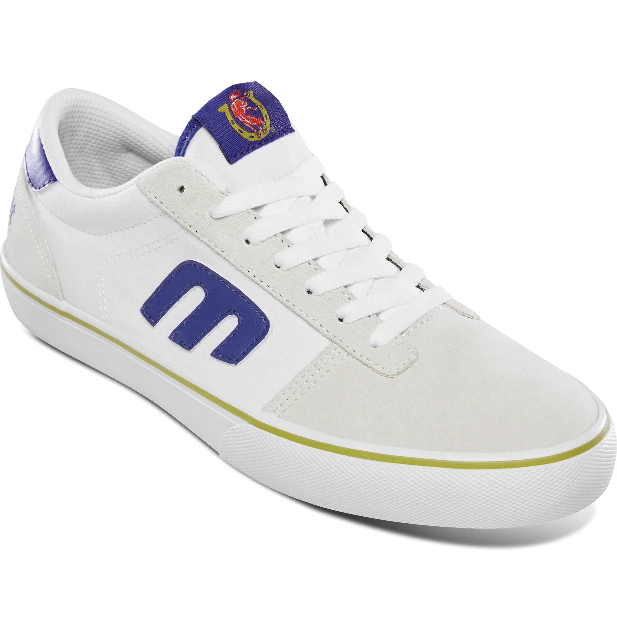 Etnies Shoes Calli Vulc X Colt 45 - White/Navy/Gold - Image 2