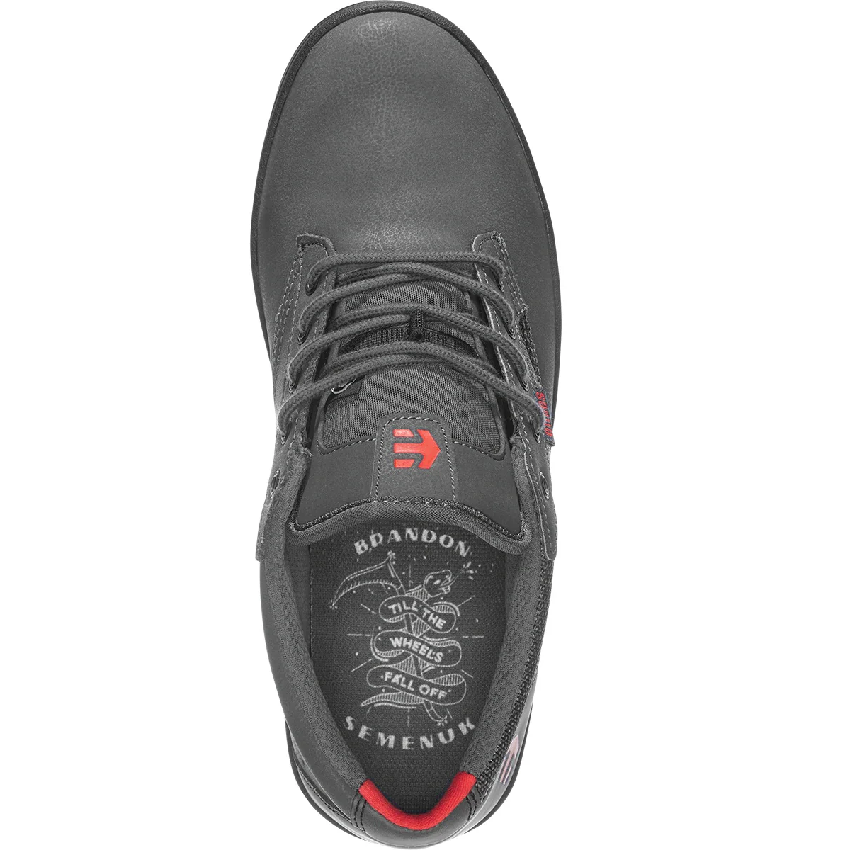 Etnies Shoes Jameson Mid Crank Brandon Semenuk - Grey/Black/Red - Image 3