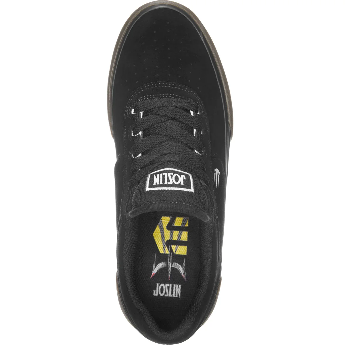 Etnies Shoes Joslin Vulc - Black/Gum/Silver - Image 2