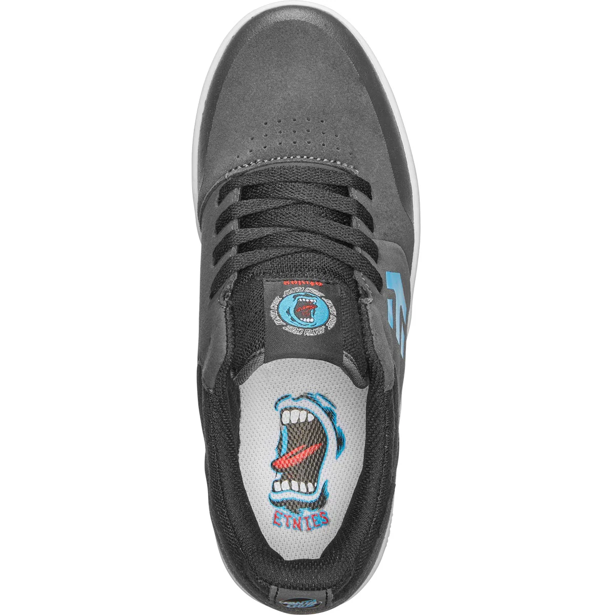 Etnies Shoes Marana x Santa Cruz Kids - Grey/Black/Blue - Image 2