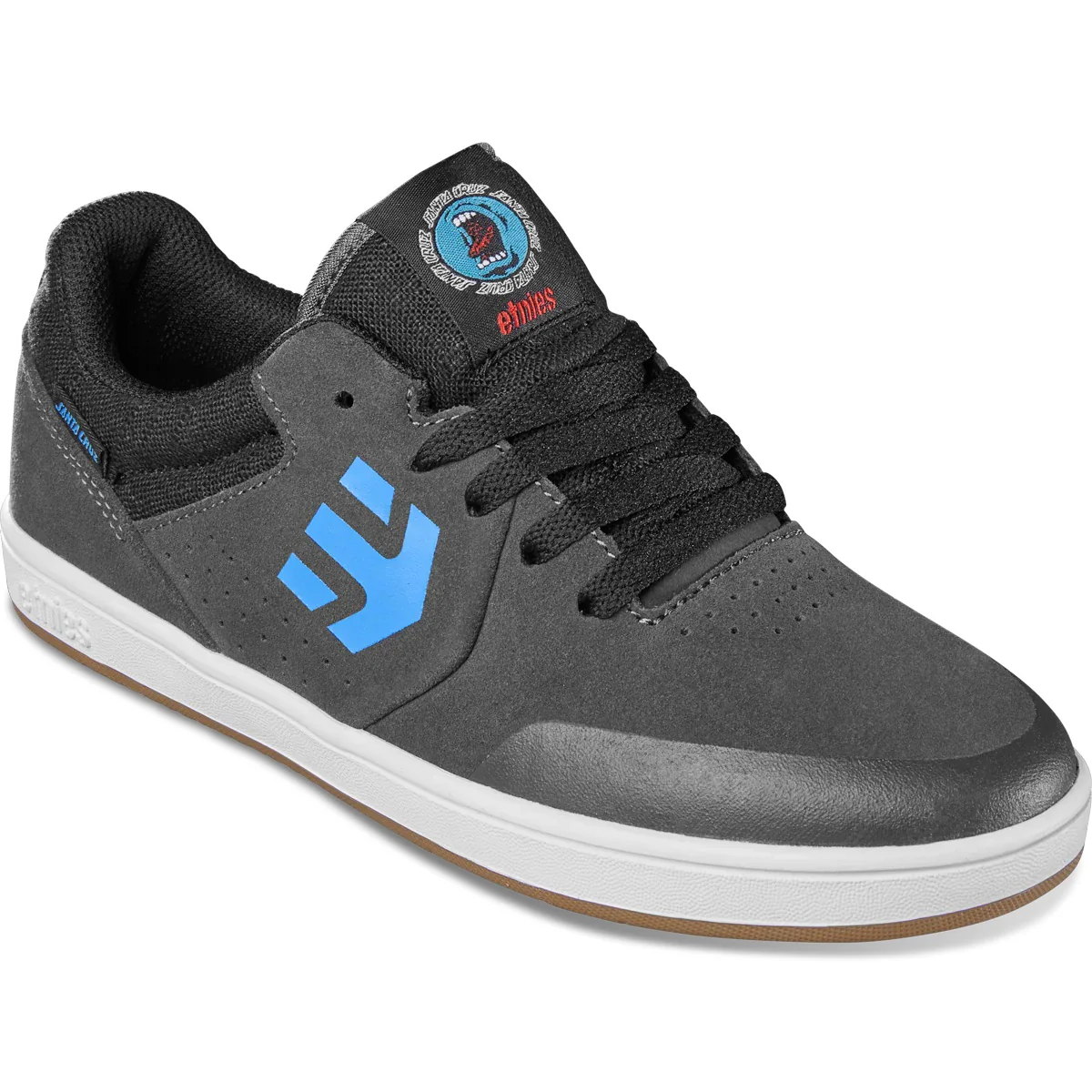 Etnies Shoes Marana x Santa Cruz Kids - Grey/Black/Blue - Image 4