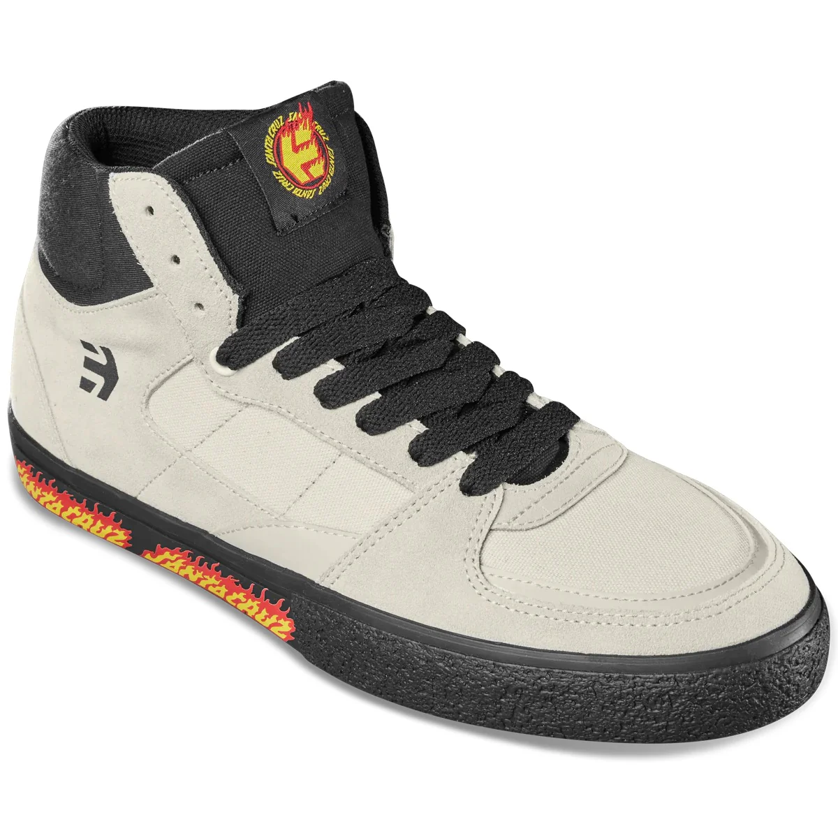 Etnies Shoes Screw Vulc Mid x Santa Cruz - White/Black - Image 4