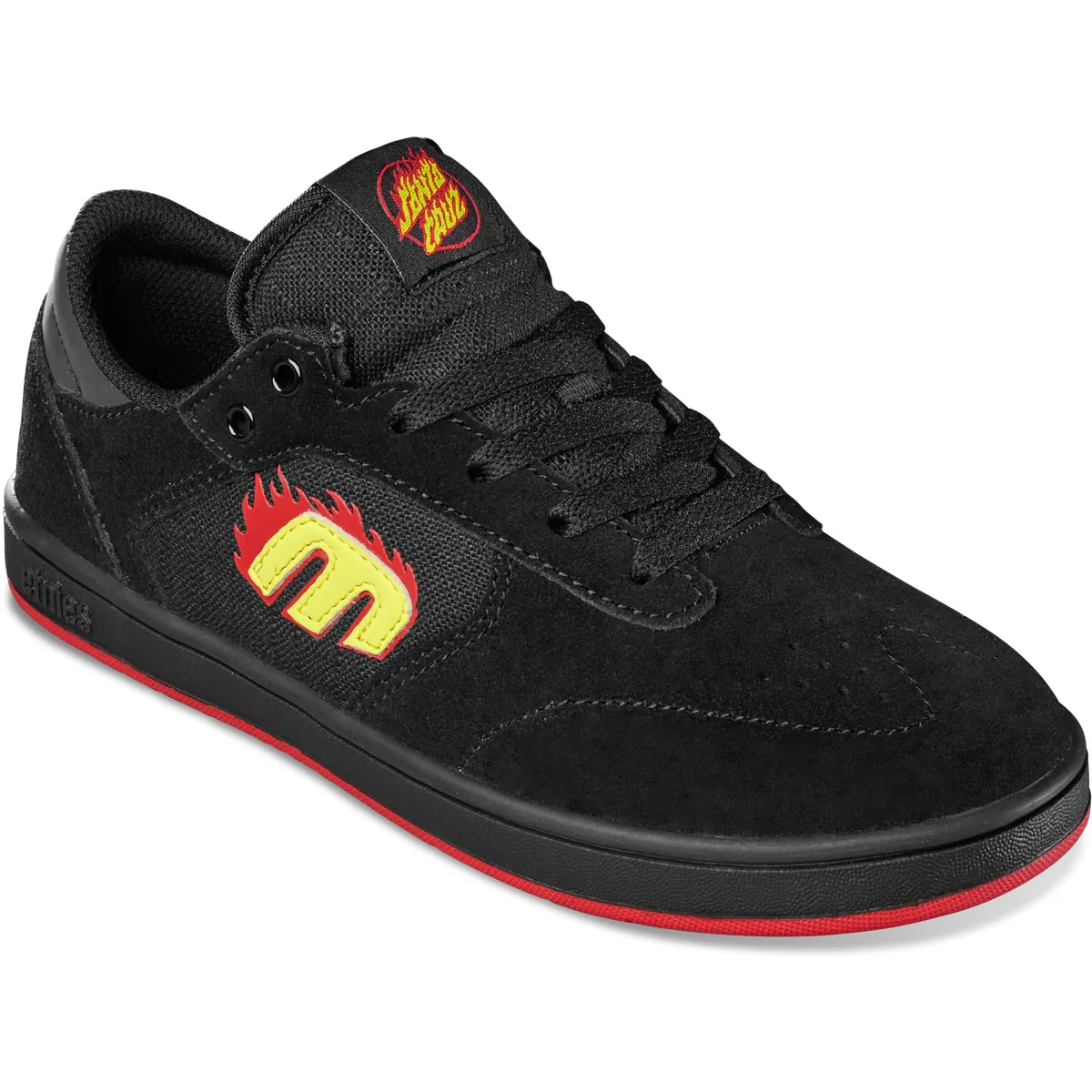 Etnies Shoes Windrow x Santa Cruz Kids - Black/Red/Black - Image 4