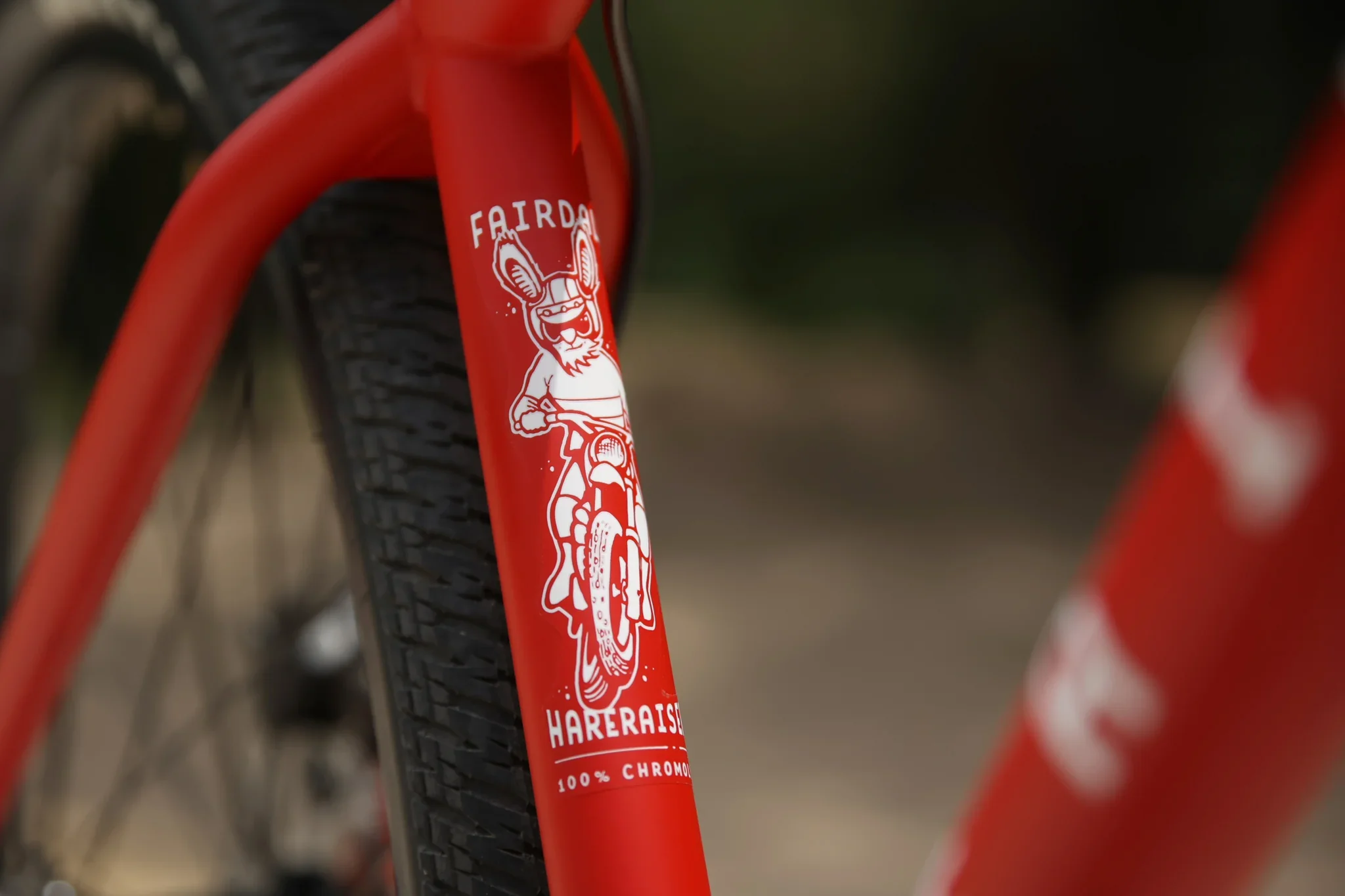 Fairdale Hareraiser FX 26″ DJ Complete Bike - Matte Fire Engine Red - Image 7