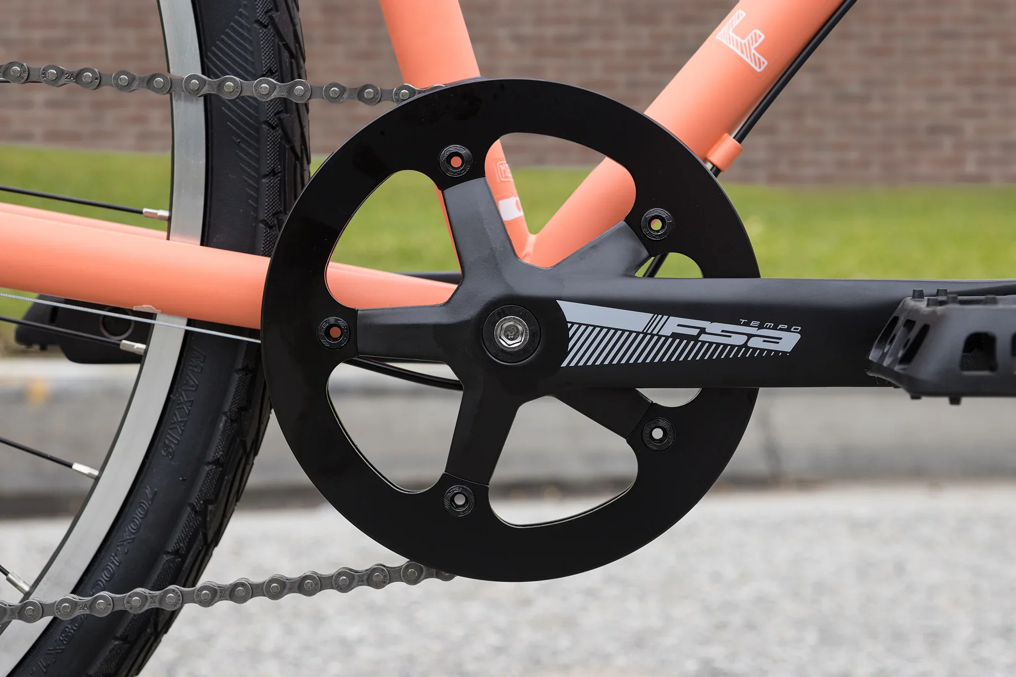 Fairdale Lookfar Step-Thru Complete Cruiser Bike - Matte Coral Red - Image 13