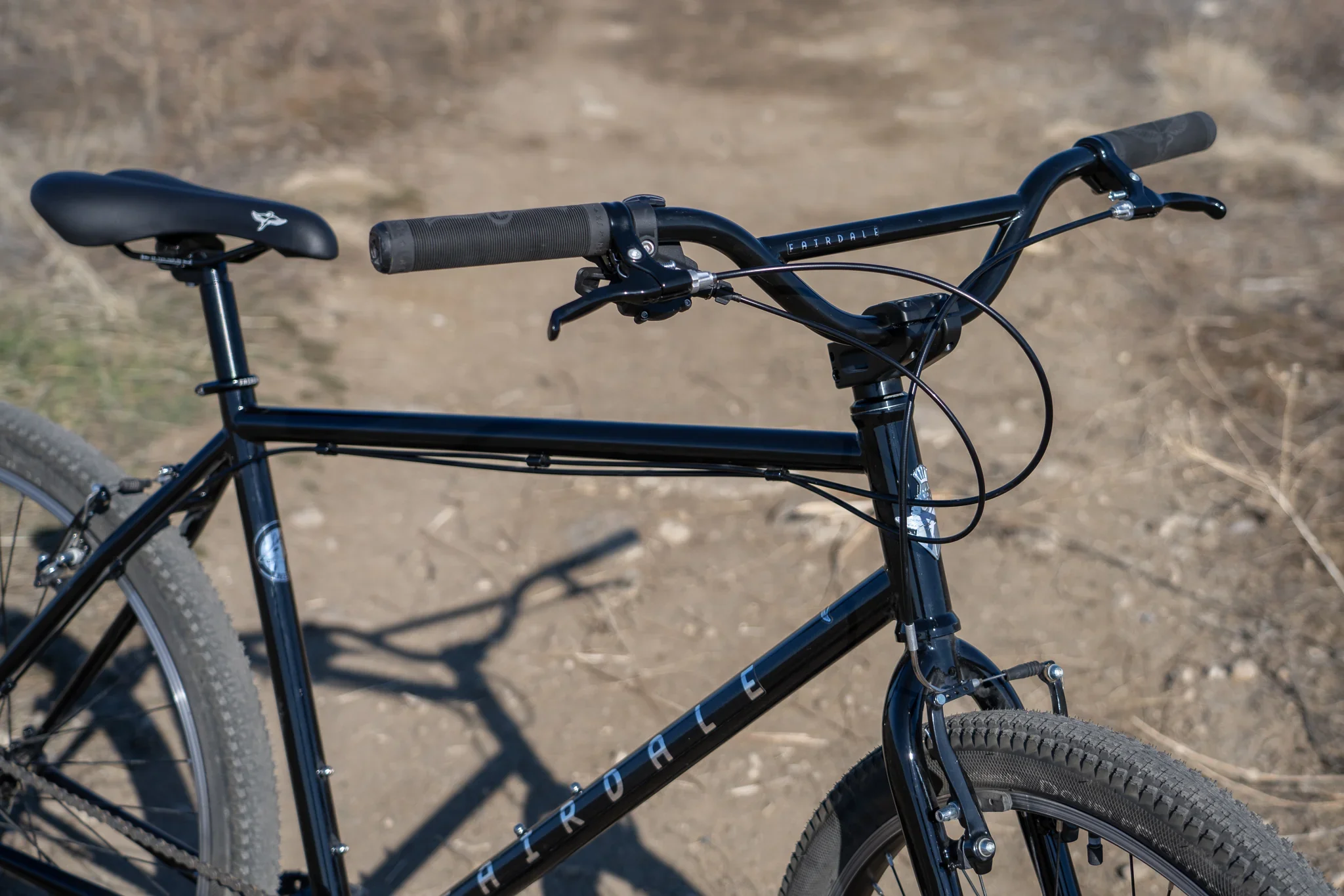 Fairdale Ridgemont 27.5″ Complete Cruiser Bike - Gloss Black - Image 3