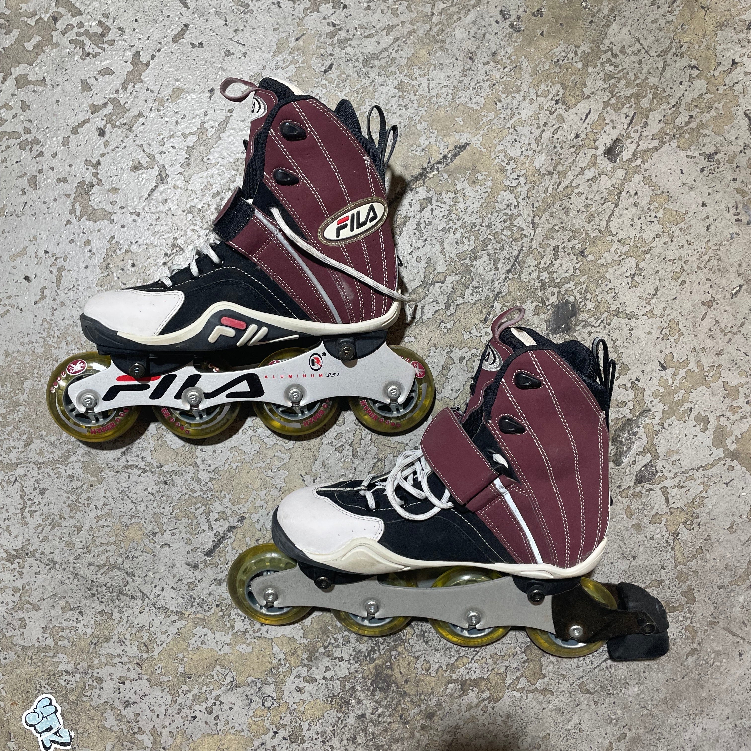 Fila Lite Rail Inline Skate - Cranberry/Black [Size 7 Women] - Image 2