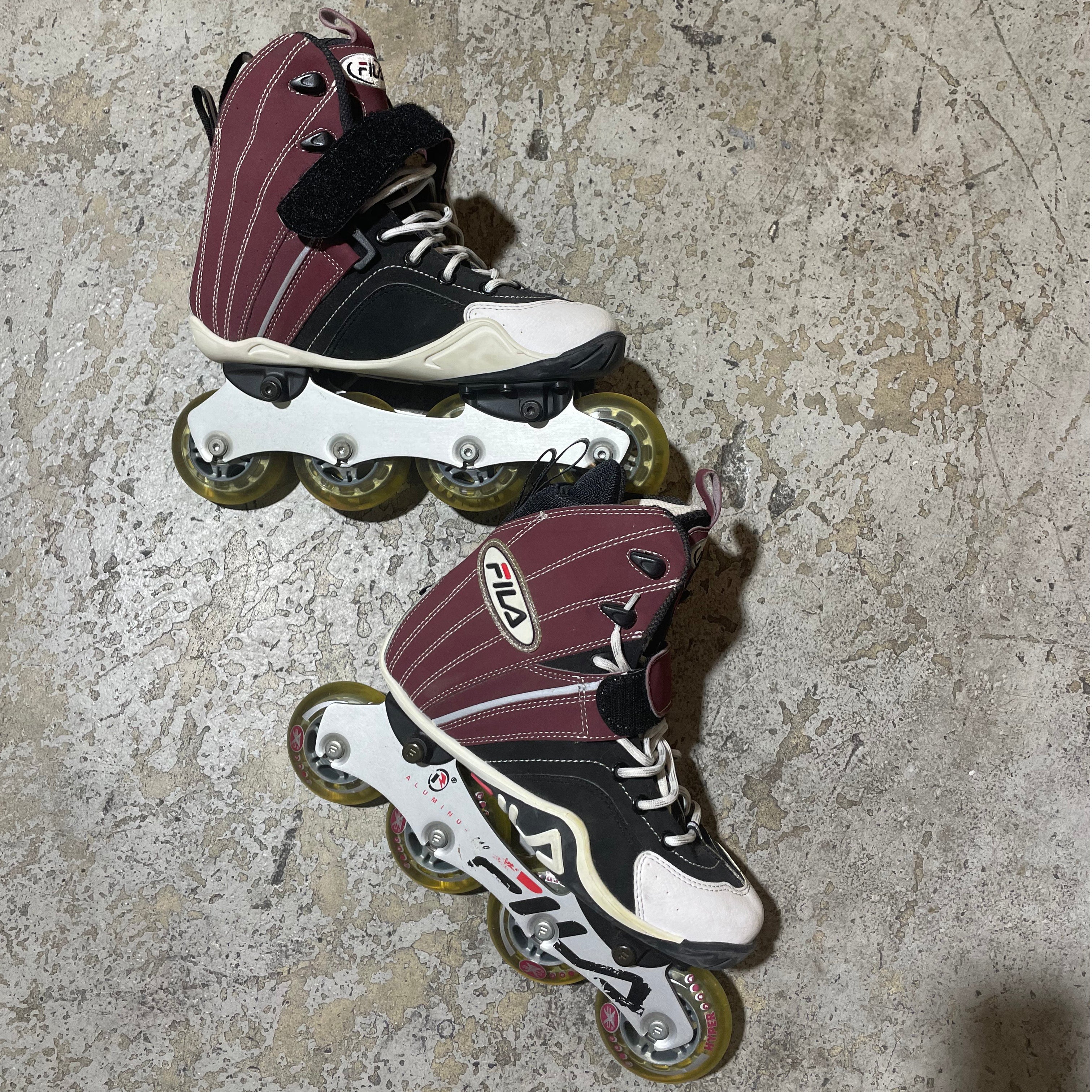 Fila Lite Rail Inline Skate - Cranberry/Black [Size 7 Women] - Image 3