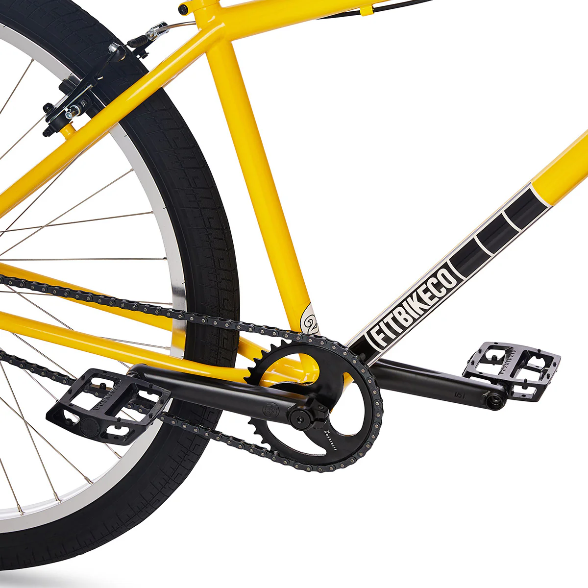 Fit CR 29″ Complete BMX Bike - Hurricane Yellow - Image 4