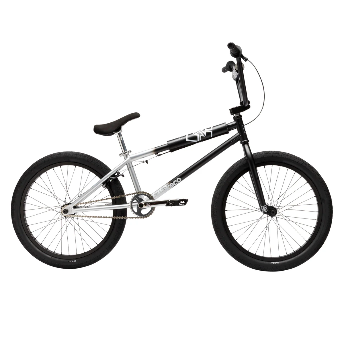Fit 2026 Series 22″ Complete BMX Bike - Black/Silver Fade - Image 3