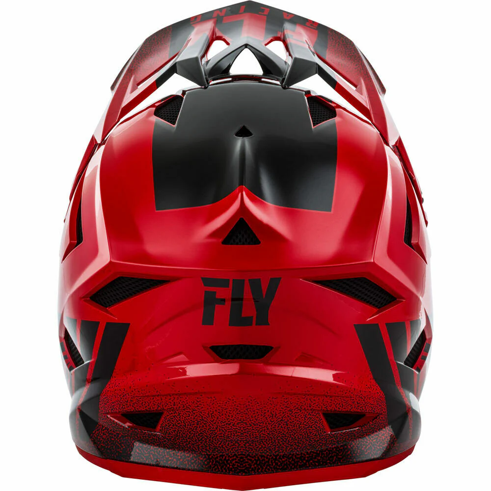 Fly Racing Default Full Face Helmet - Red/Black - Image 2