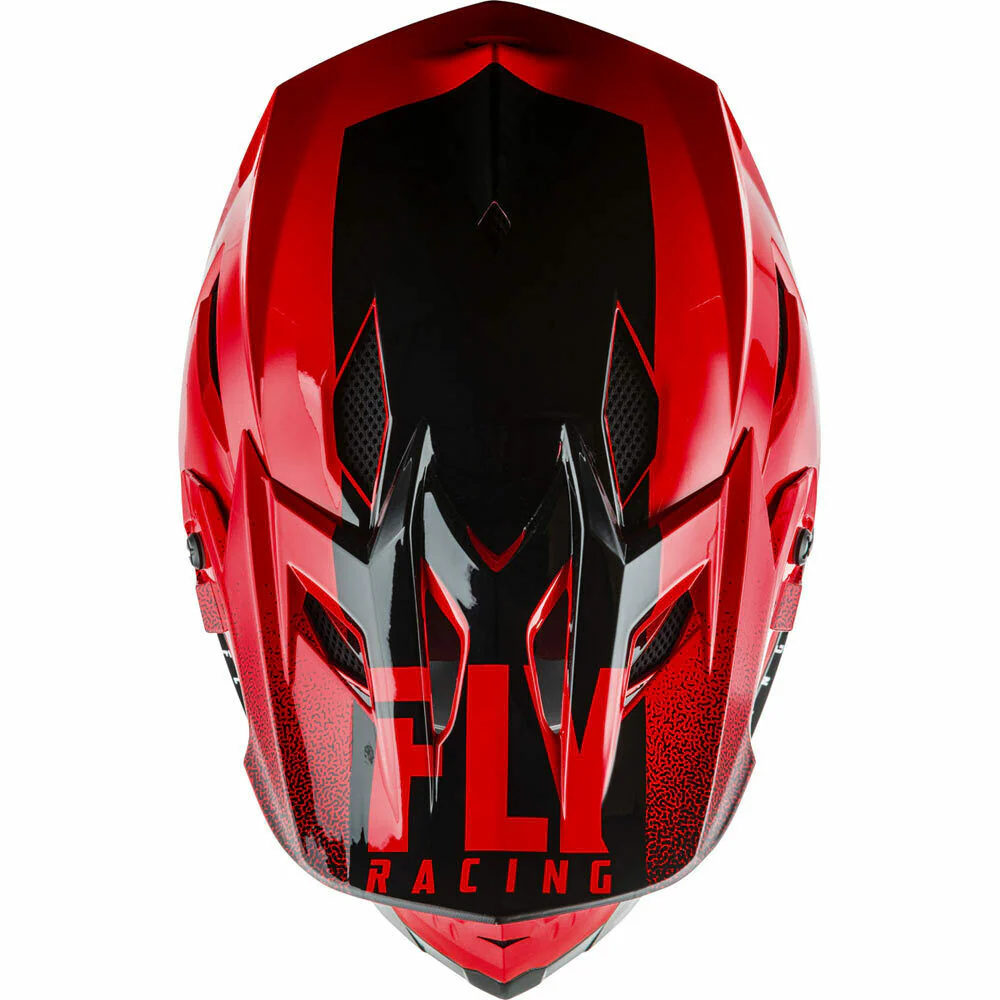 Fly Racing Default Full Face Helmet - Red/Black - Image 3