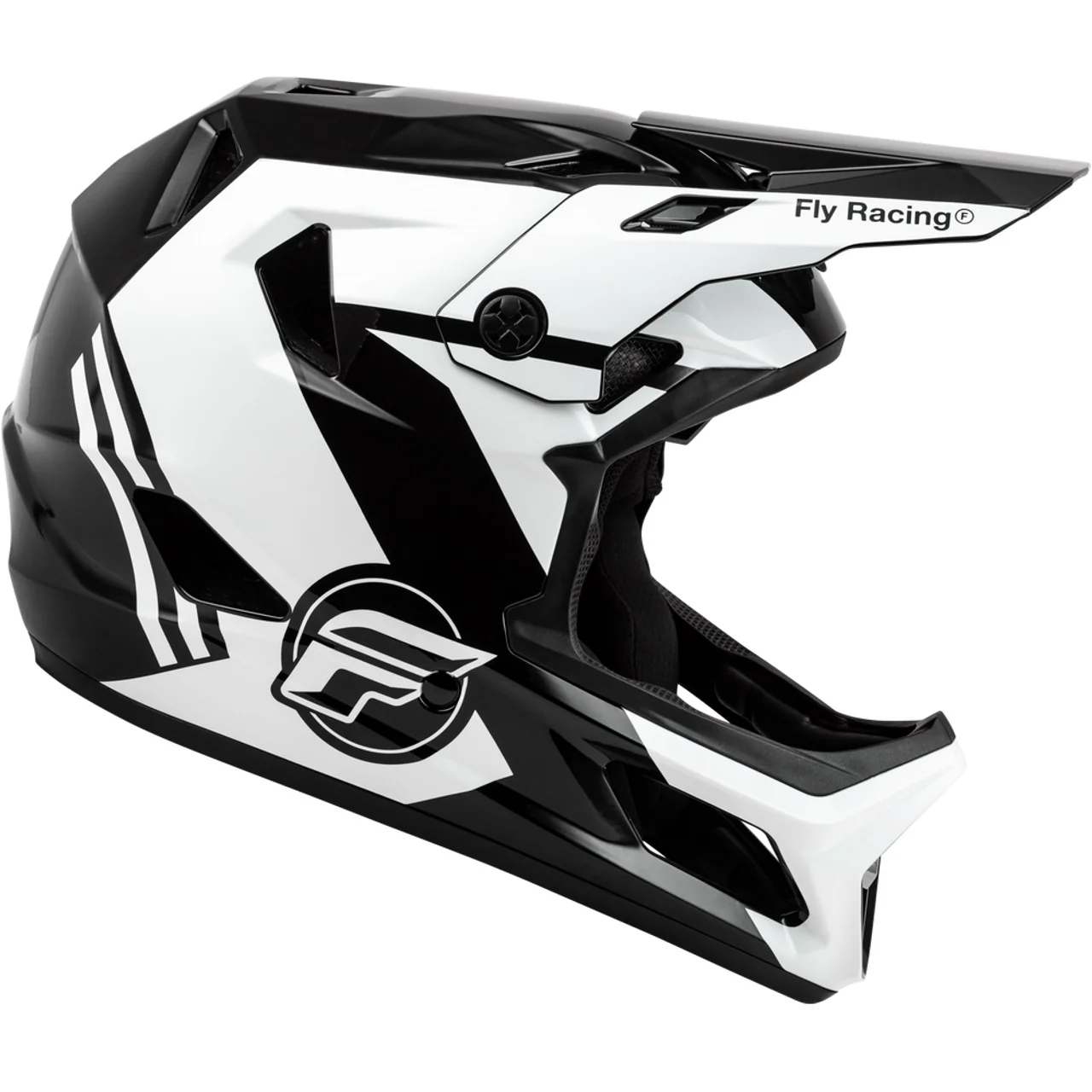 Fly Racing Rayce (2024) Full Face Helmet - Black/White/Grey - Image 3
