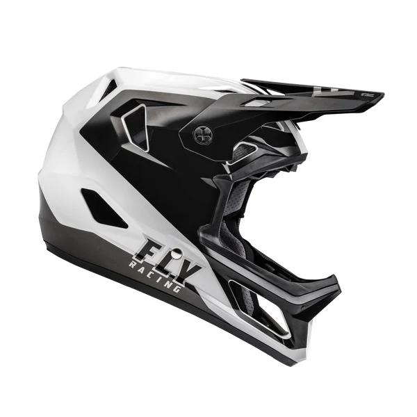 Fly Racing Rayce Full Face Helmet - Black/White - Image 4