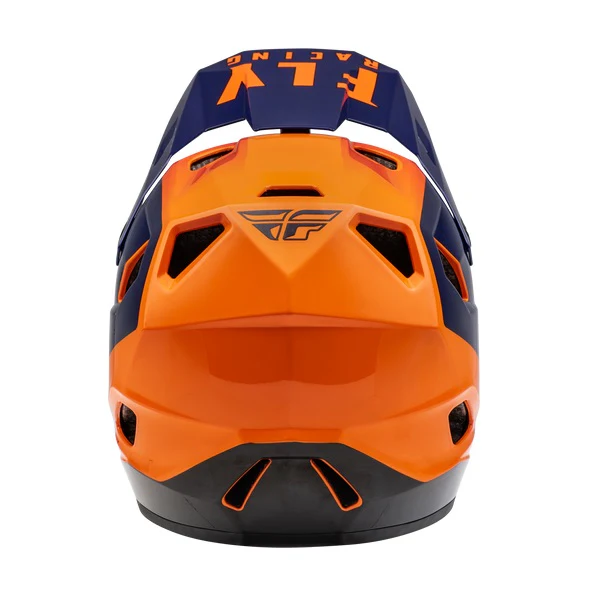 Fly Racing Youth Rayce Full Face Helmet - Navy/Orange/Red - Image 2