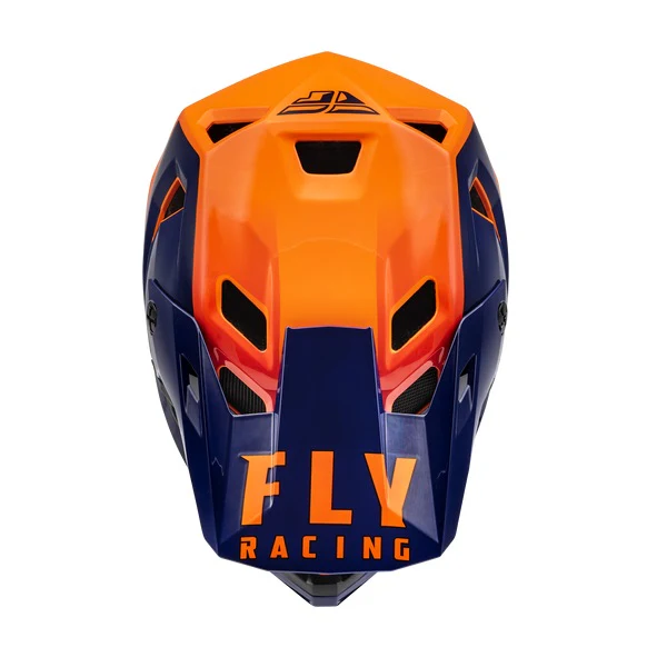 Fly Racing Youth Rayce Full Face Helmet - Navy/Orange/Red - Image 3