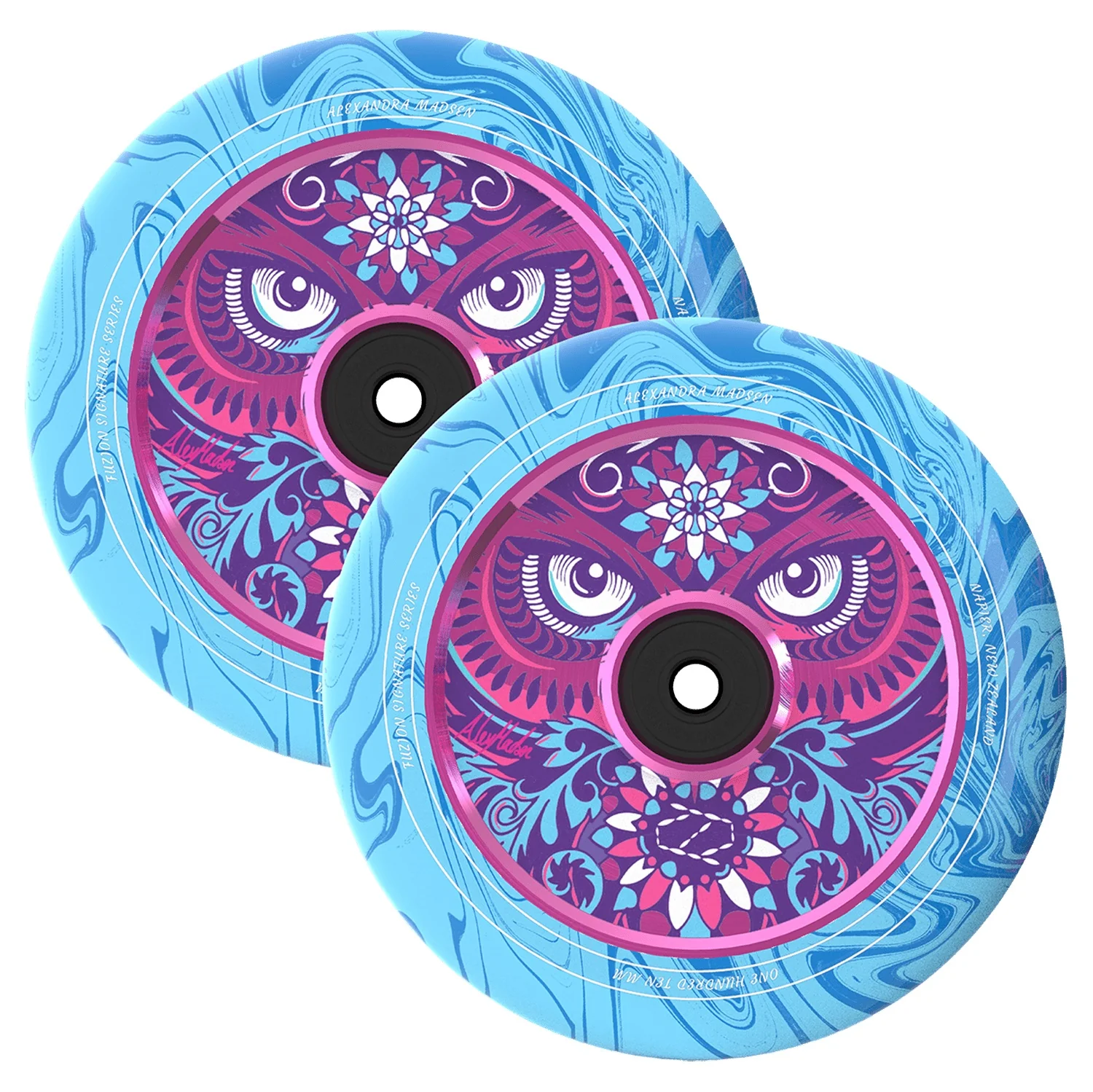 Fuzion Hollowcore Wheels 110mm - Alexandra Madsen Signature (Pair) - Image 2