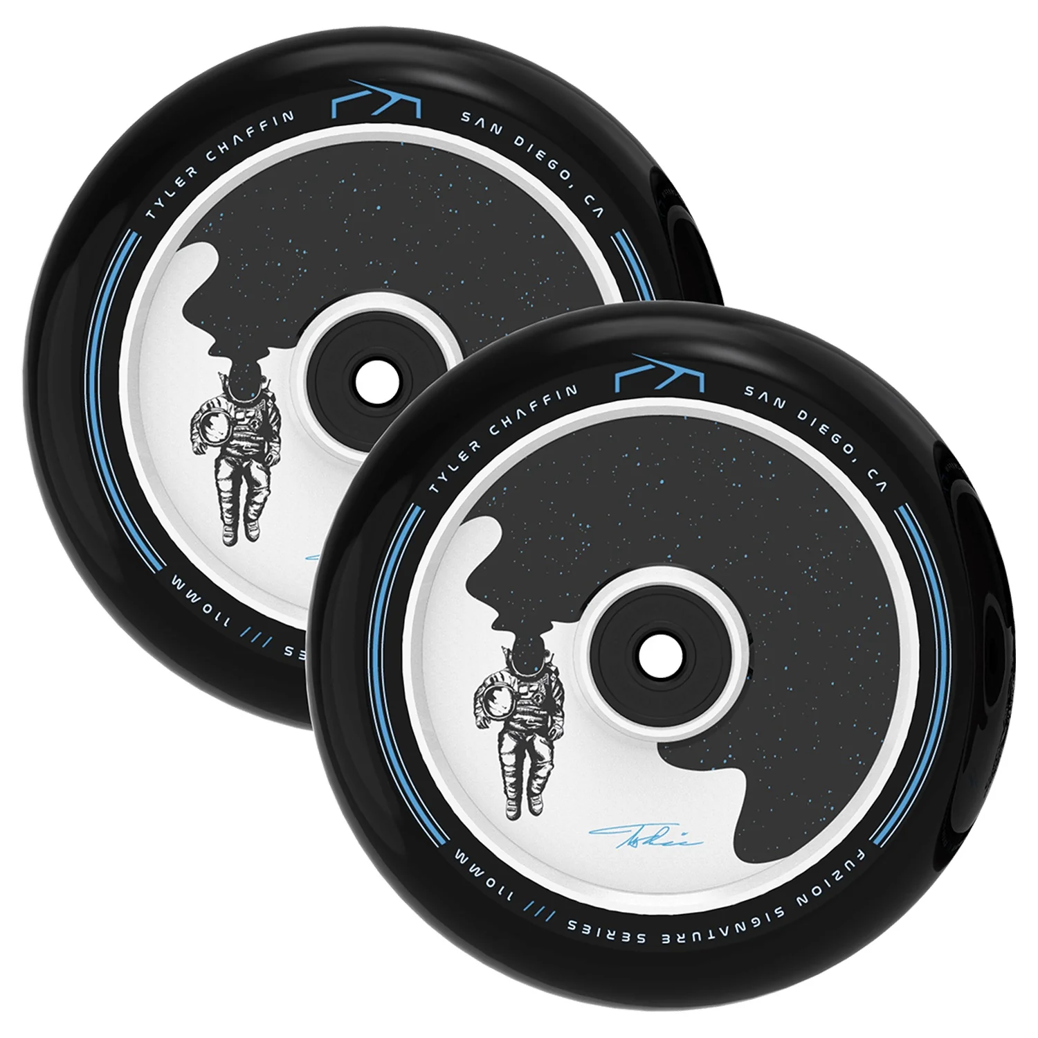 Fuzion Hollowcore Wheel 110mm - Tyler Chaffin V2 Signature (Pair) - Image 2