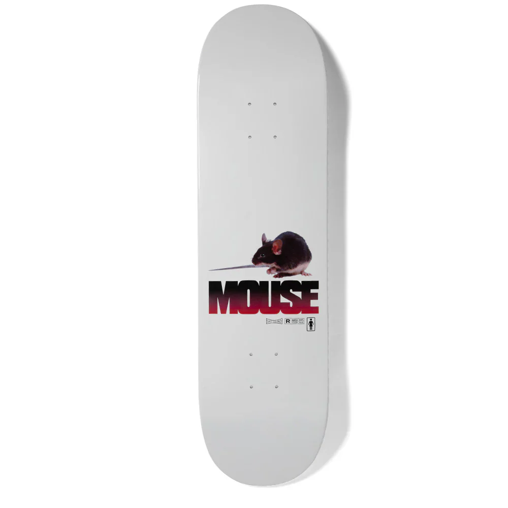 Girl Carroll Mouse One Off Skateboard Deck - 8.5"