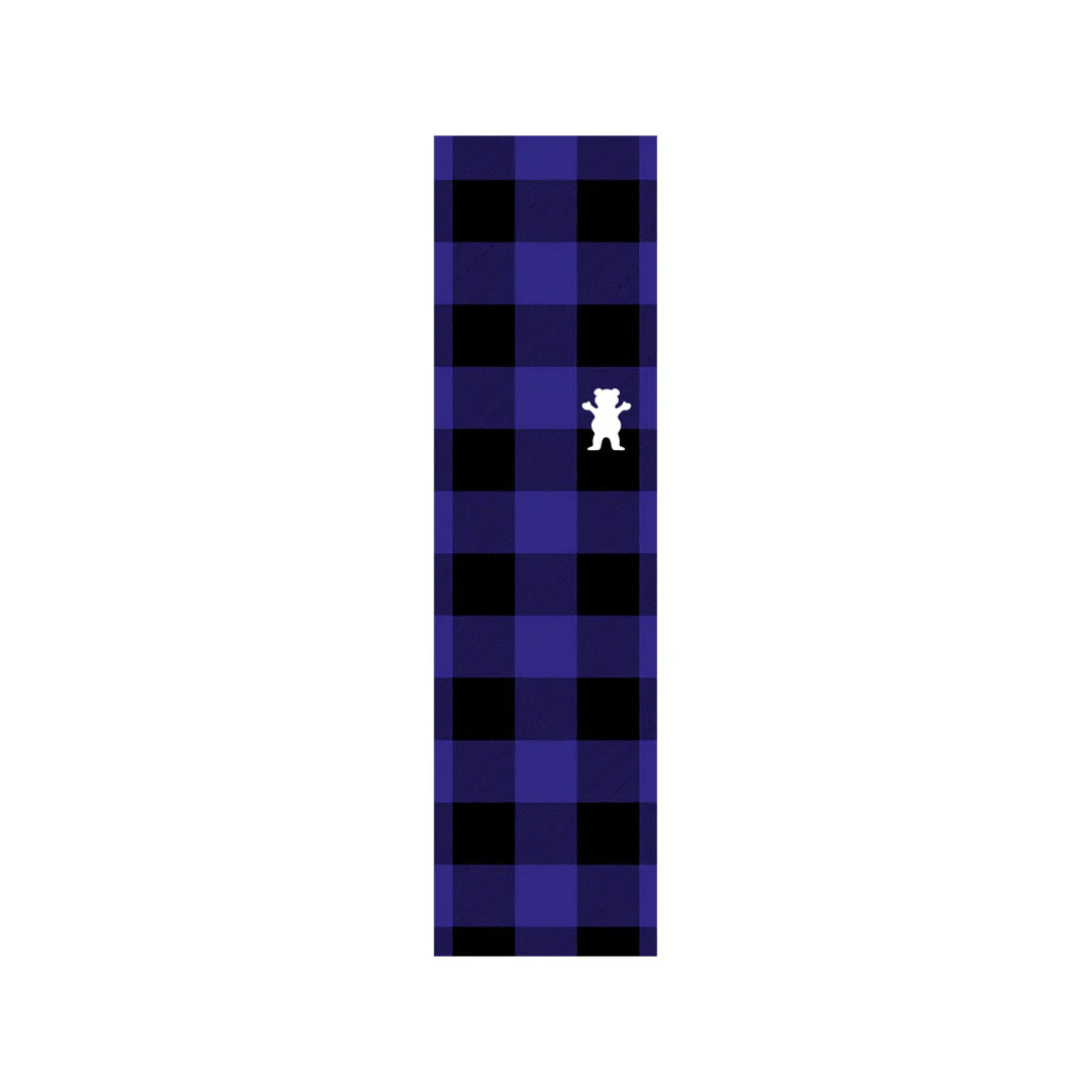 Grizzly Griptape Lumberjack Plaid Single Sheet - Navy
