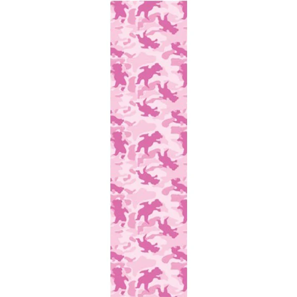 Grizzly OG Bear Warp Single Sheet Griptape - 9″x33″ Camo Pink