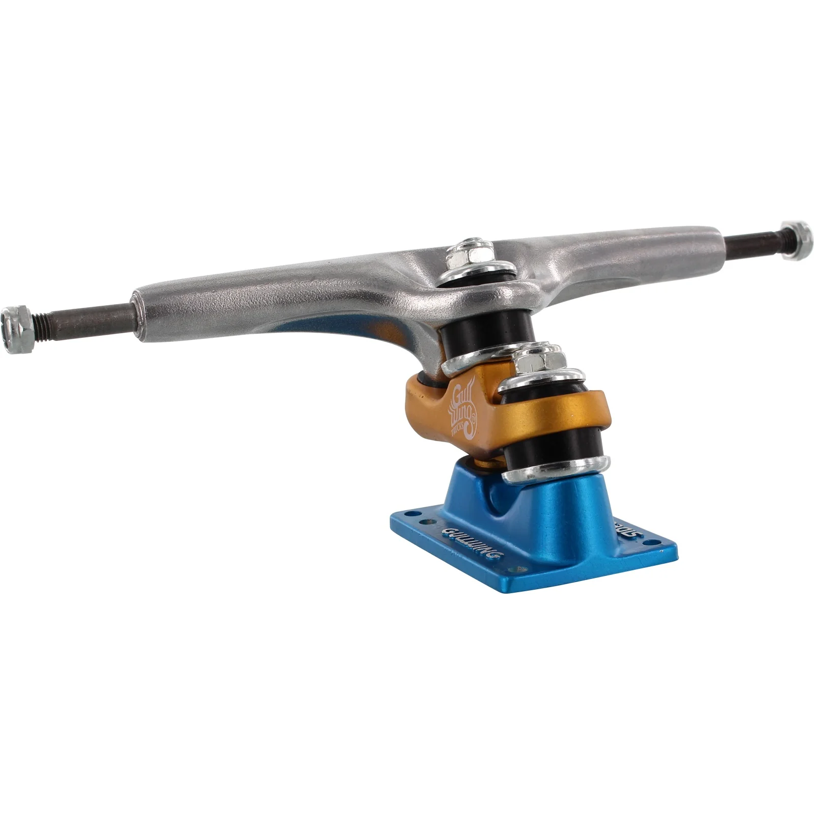 Gullwing Trucks Sidewinder II 185mm - Silver/Orange/Blue (Pair)