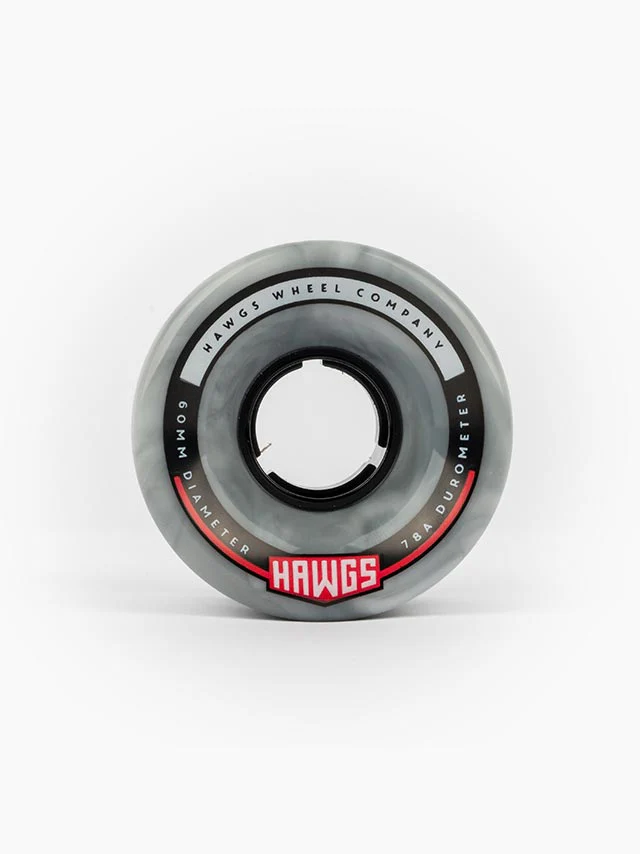 Hawgs Chubby Wheels 60mm 78a - Grey/White (Set of 4) - Image 2