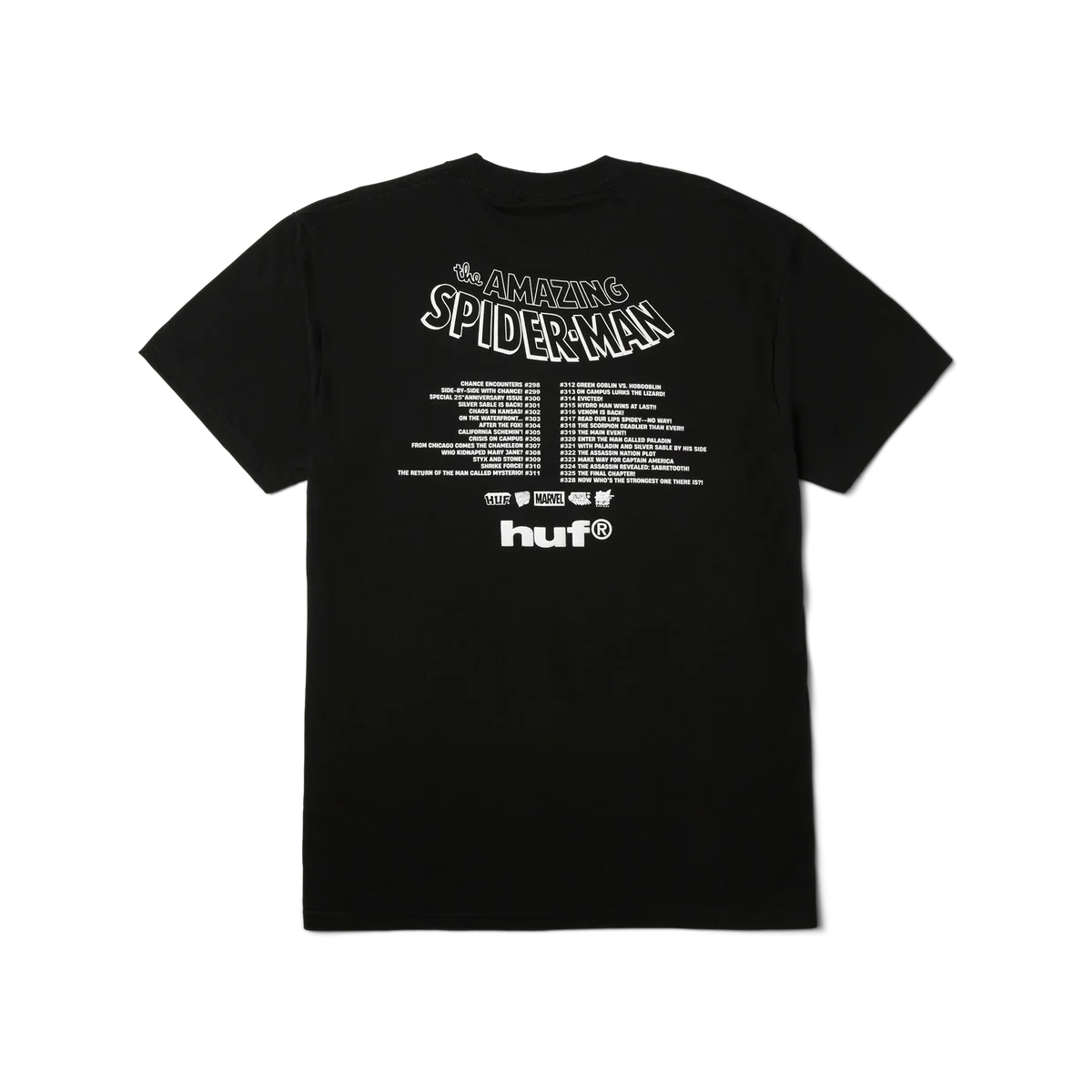HUF x Marvel Spider-Man Three Hundred T-Shirt - Black - Image 2
