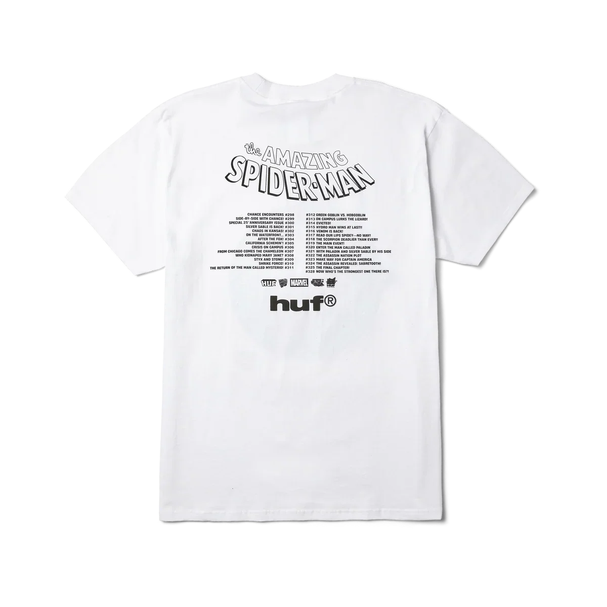 HUF x Marvel Spider-Man Three Hundred SS T-Shirt - White - Image 2