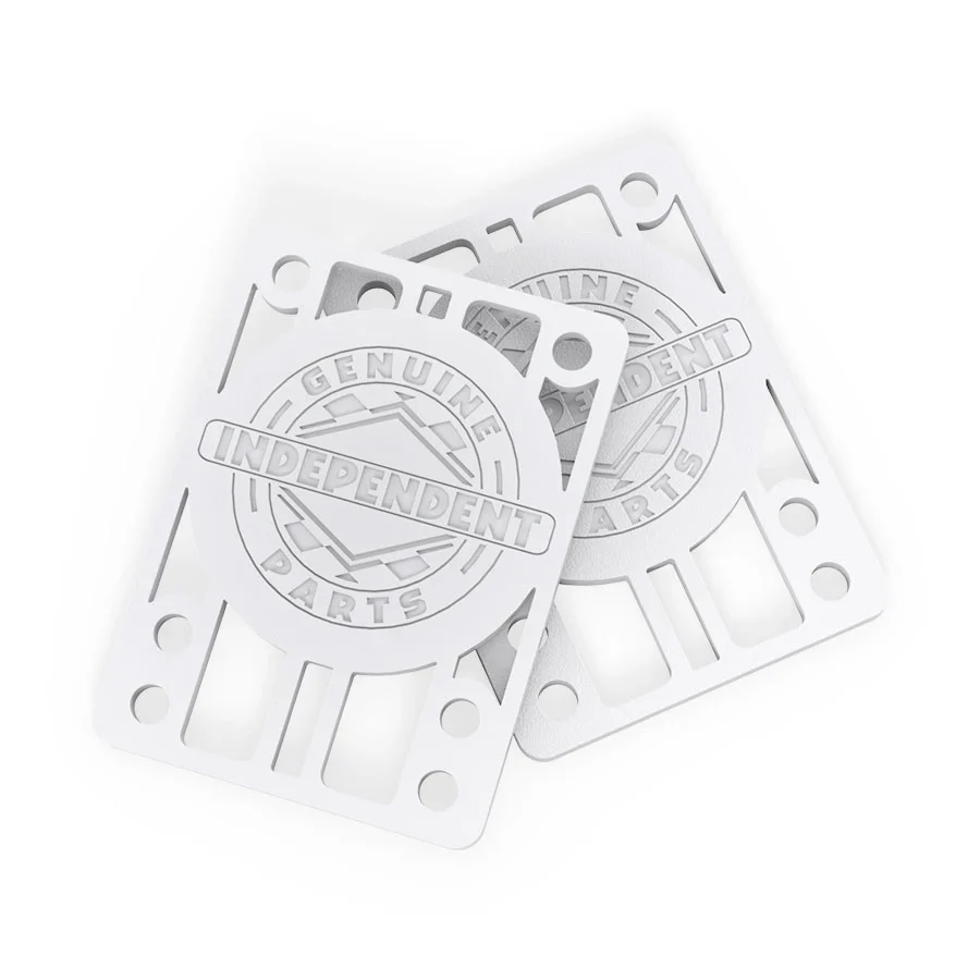 Independent Genuine Parts Riser Pads 1/8" - White (Set of 2)