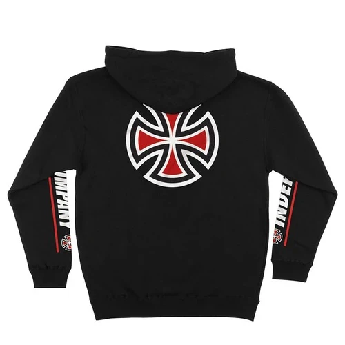 Independent Shear Pullover Hooded Mens Sweatshirt - Black - Image 2