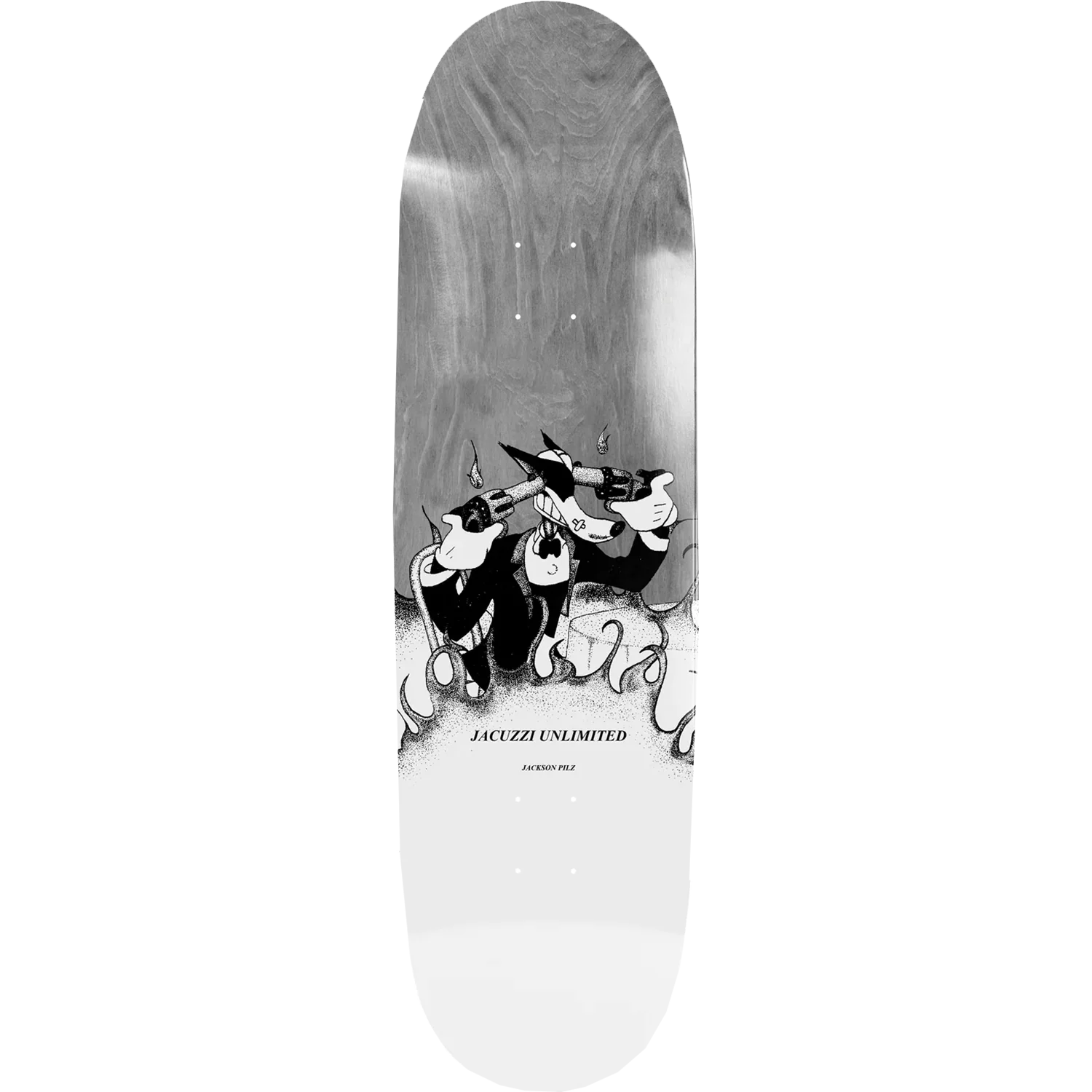 Jacuzzi Jackson Pilz Headache Skateboard Deck - 9.125″ Grey