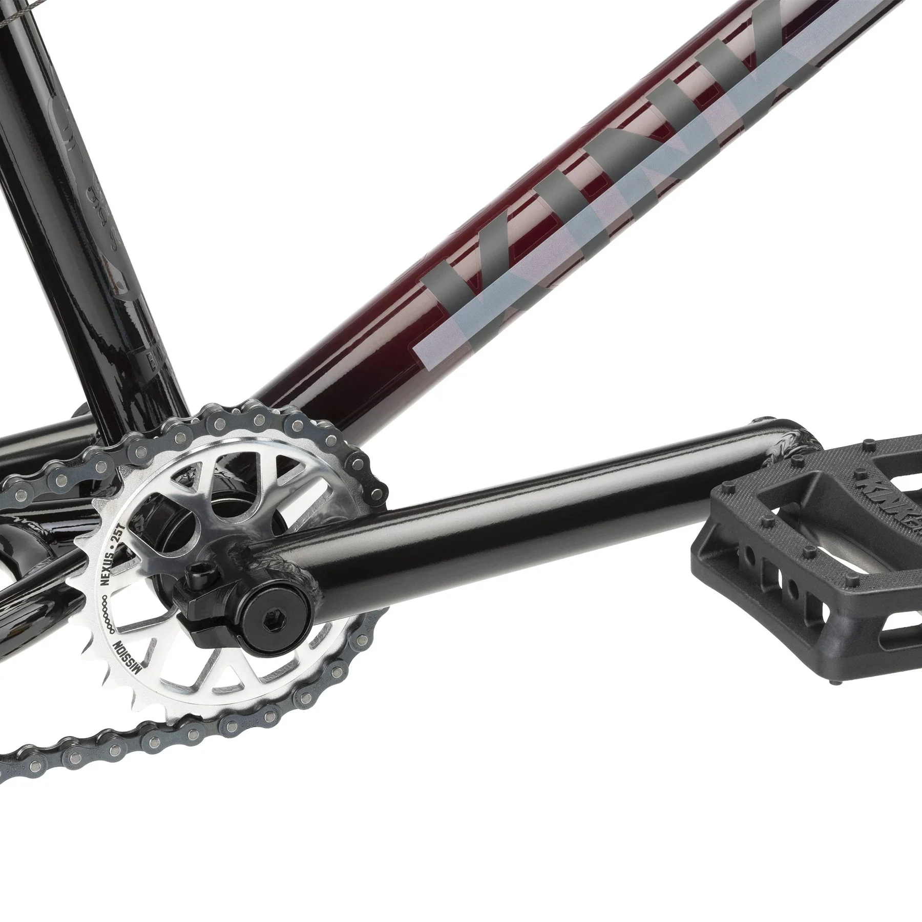 Kink 2022 Whip Complete BMX Bike - Gloss Black Fade - Image 6