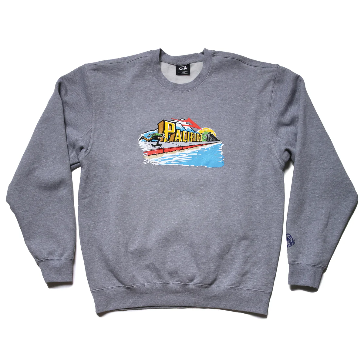 Lakai Push Crewneck Sweatshirt - Heather Grey