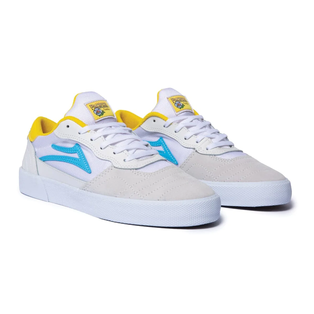 Lakai Shoes Cambridge SMU - White/Cyan Suede - Image 2