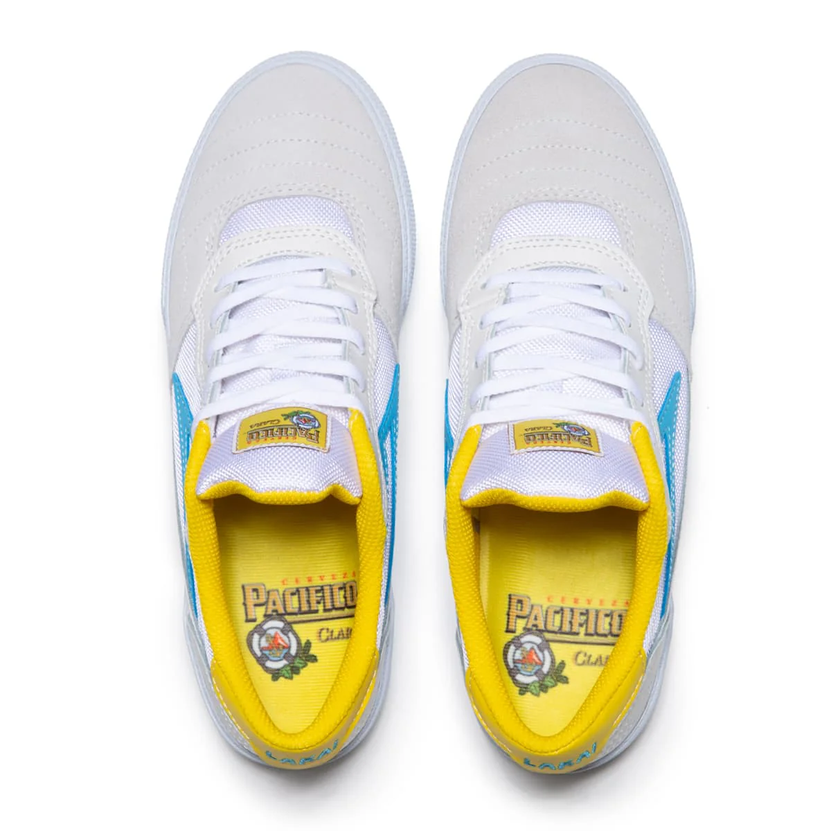 Lakai Shoes Cambridge SMU - White/Cyan Suede - Image 3
