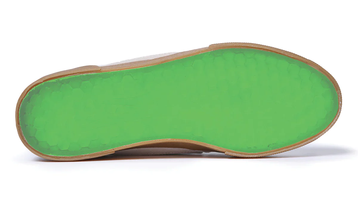 Lakai Shoes Cambridge SMU - White/UV Green Suede - Image 5