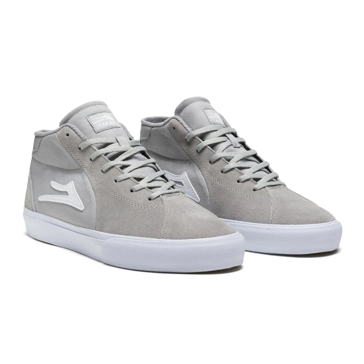 Lakai Shoes Flaco II Mid - Light Grey Suede - Image 2