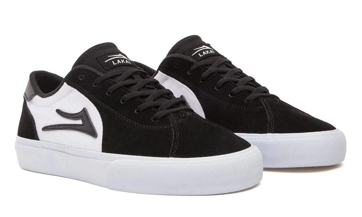 Lakai Shoes Flaco II - Black/White Suede - Image 2